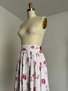 vintage 1940s floral skirt {s}