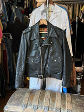 Load image into Gallery viewer, vintage 1970s Brimaco D pocket motorcycle leather jacket