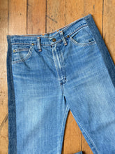 Load image into Gallery viewer, vintage 1960s 70s altered Wrangler denim jeans