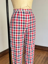 Load image into Gallery viewer, vintage 1950s plaid pants {xs}