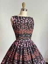 Load image into Gallery viewer, vintage 1950s Jerry Gilden floral sun dress {xs}