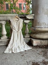 Load image into Gallery viewer, antique Edwardian silk white gown {xs}