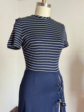 Load image into Gallery viewer, vintage 1960s lace up skirt dress {m}