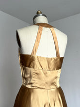 Load image into Gallery viewer, vintage 1950s gold gown {m}