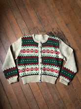 Load image into Gallery viewer, vintage 1950s knit cardigan sweater {m}