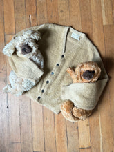 Load image into Gallery viewer, vintage 1950s 60s mohair cardigan sweater