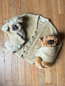 vintage 1950s 60s mohair cardigan sweater