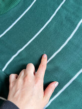 Load image into Gallery viewer, NOS vintage 1960s green striped t-shirt