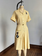 Load image into Gallery viewer, vintage 1960s novelty cats jumpsuit {m}