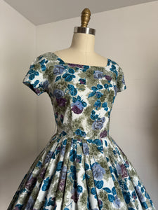 vintage 1950s floral dress {s}