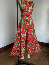 Load image into Gallery viewer, vintage 1960s novelty couples jumpsuit {xxs}