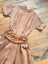 Load image into Gallery viewer, vintage 1950s drop waist party dress {s}