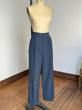 Load image into Gallery viewer, vintage 1950s wool trousers with watch pocket and subtle fleck 30&quot;W