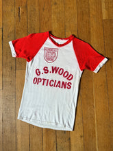 Load image into Gallery viewer, vintage 1950s 60s opticians baseball jersey t shirt