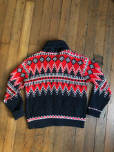 Load image into Gallery viewer, vintage 1950s 60s shawl collar cardigan sweater
