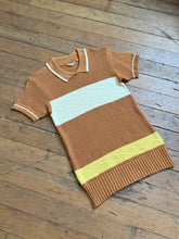 Load image into Gallery viewer, vintage 1940s 50s cable knit polo t shirt