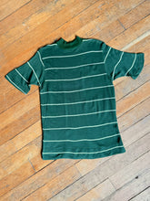 Load image into Gallery viewer, NOS vintage 1960s green striped t-shirt