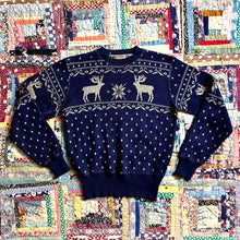 Load image into Gallery viewer, vintage 1940s reindeer sweater