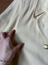 Load image into Gallery viewer, vintage 1950s cream cropped swing coat {up to XL}