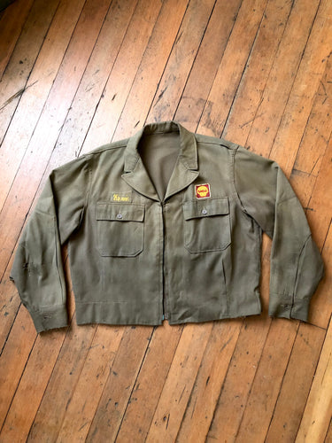vintage 1950s Shell Gas attendant jacket AS-IS