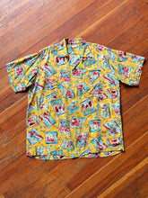 Load image into Gallery viewer, vintage 1950s novelty travel shirt - loop collar