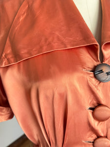 vintage 1950s liquid satin dress {xs}