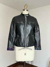 Load image into Gallery viewer, vintage 1960s black leather biker jacket