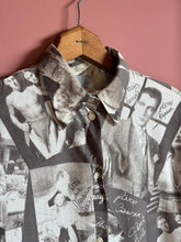Load image into Gallery viewer, vintage 1990s Old Hollywood stars novelty rayon shirt