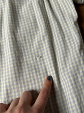 Load image into Gallery viewer, vintage 1950s green gingham long sleeve shirt
