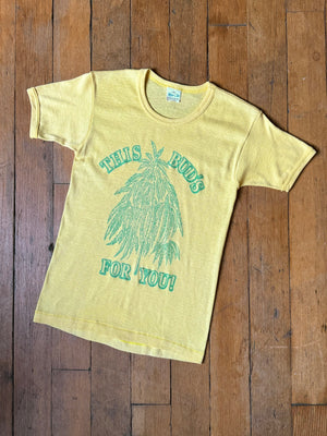 vintage 1970s This Buds for You Marijuana t shirt
