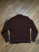 Load image into Gallery viewer, vintage 1950s brown letterman sweater