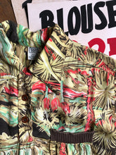 Load image into Gallery viewer, vintage 1970s does 40s rayon gaucho pullover shirt