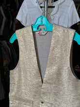 Load image into Gallery viewer, vintage 1950s gold metallic vest