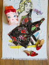 Load image into Gallery viewer, vintage 1960s floral swimsuit {xs-m}
