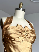 Load image into Gallery viewer, vintage 1950s gold gown {m}