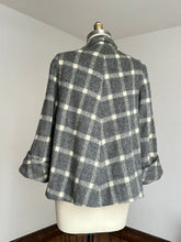 Load image into Gallery viewer, vintage 1950s grey cropped swing coat {up to XL}