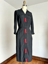 Load image into Gallery viewer, vintage 1950s tassel dress {s}