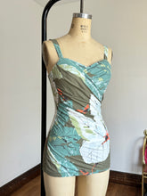Load image into Gallery viewer, vintage 1950s floral Cole of California swimsuit {xs}