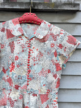 Load image into Gallery viewer, vintage 1950s novelty people print dress {m}