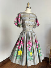 Load image into Gallery viewer, vintage 1960s John Wolf textiles floral cotton dress {s}