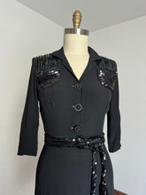 Load image into Gallery viewer, vintage 1940s sequin dress {s/m} AS-IS