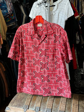 Load image into Gallery viewer, vintage 1950s bandana print shirt - loop collar