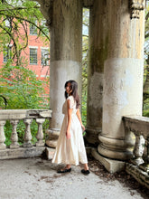 Load image into Gallery viewer, antique Edwardian silk white gown {xs}