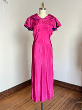 Load image into Gallery viewer, vintage 1930s pink taffeta gown {m-L}