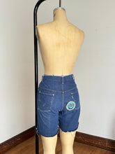 Load image into Gallery viewer, vintage 1960s big E LEVIS for gals cut off denim shorts
