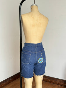 vintage 1960s big E LEVIS for gals cut off denim shorts