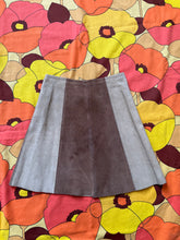 Load image into Gallery viewer, vintage 1960s suede mini skirt {xxs}