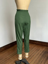 Load image into Gallery viewer, vintage 1960s green pants {xs}