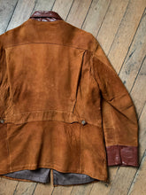 Load image into Gallery viewer, vintage 1940s 1950s belted back suede jacket AS-IS