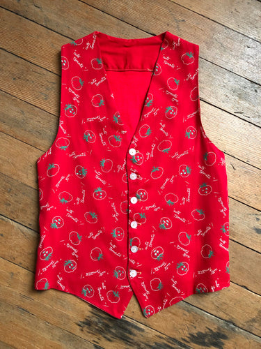 vintage 1940s novelty tomato vest